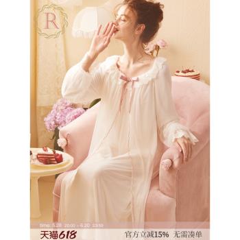 RoseTree春秋季蕾絲仙女風睡裙