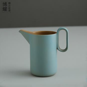 創意日式公道杯家用陶瓷大號分茶器勻杯手握防燙公杯功夫茶器配件