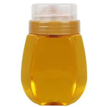 蜂蜜瓶擠壓塑料瓶2斤一斤透明批發雙層帶蓋PET按壓瓶子加厚密封罐