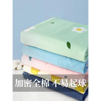 床單單件純棉學生宿舍 單人100%全棉床單男1.5米雙人床加厚被單