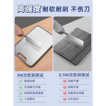 菜板抗菌防黴家用雙面不銹鋼切菜水果砧板廚房加厚案板刀板切菜板