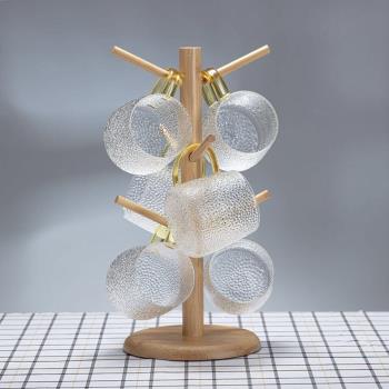 楠竹創意樹形簡約歐式置物水杯架