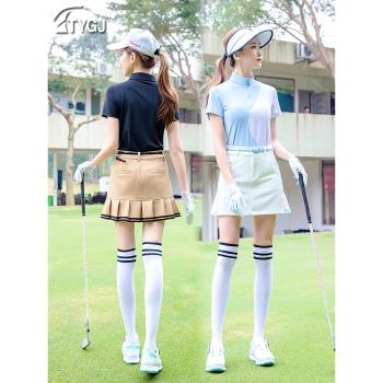 高爾夫服裝女士短裙百褶半身褲裙修身顯瘦防走光運動短褲golf女裝