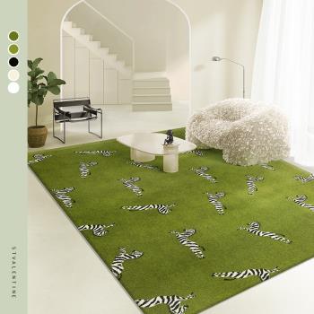 stvalentine現代地毯輕奢客廳簡約茶幾毯ins風臥室床邊毯書房地墊
