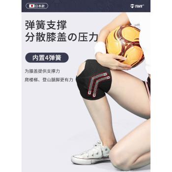 日本半月板損傷運動護膝男戶外跑步登山女士騎行膝蓋關節護具籃球