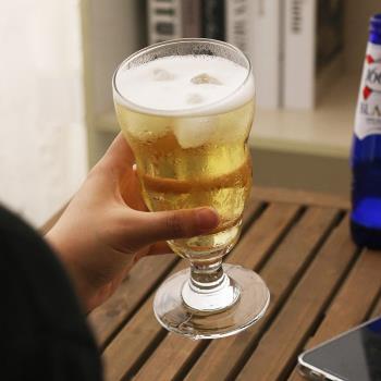 Libbey利比精釀啤酒杯果汁飲料杯 波浪設計家庭酒吧冷飲雞尾酒杯