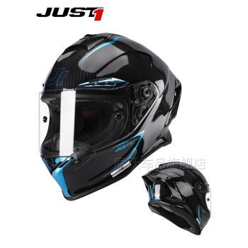 JUST1碳纖維全盔摩托車頭盔J1跑盔賽道超輕碳纖冬季變形金剛聯名