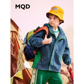 MQD馬騎頓童裝男童搖粒絨外套秋冬新款兒童抗風保暖洋氣顆粒絨潮