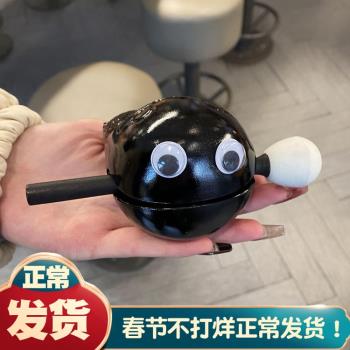 靜心隨身木魚敲木魚眼睛大小號迷你打擊樂器解壓禮物辦公室擺件