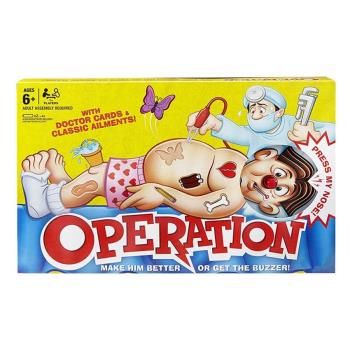 Classic Operation Game NEW Action 手術游戲 紅色版 英文桌游