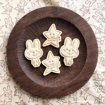 日式圣誕小星星可愛兔子卡通餅干模具 家用烘焙親子DIY工具