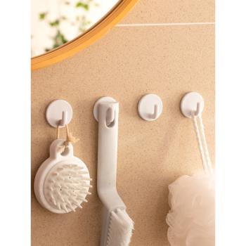 小掛鉤強力粘膠浴室衛生間鑰匙壁掛免打孔無痕免釘廚房門后粘鉤子