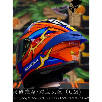 BILMOLA頭文字D/假面騎士/七龍珠全盔限量男女摩托車機車夏季頭盔