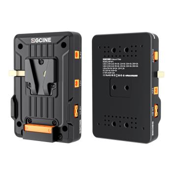 ZGCINE正光 外接V口電池扣板供電系統 V字型電壓分配器可轉DC多種供電