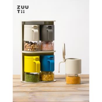 加拿大zuutii調料盒家用廚房密封防潮鹽調料罐玻璃調料瓶調味品罐