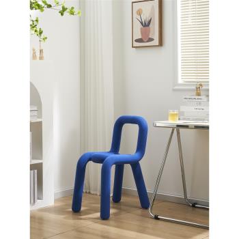 北歐ins網紅創意椅子臥室客廳書房椅彩色異形設計師家用高級餐椅