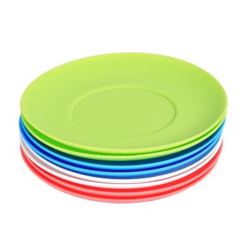 圓形彩色涼菜零食小吃塑料盤子