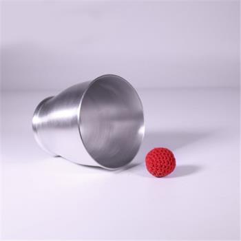 磁力變化杯 杯與球 鋁制 黃紅銅 近景魔術道具 紅銅 單杯球