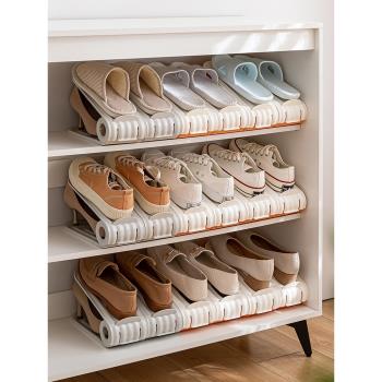 鞋架收納神器省空間雙層可調節鞋托鞋柜分層隔板整理放鞋子置物架