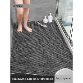 PVC鏤空網格浴室防滑地墊廁所衛生間全鋪隔水洗手間洗澡防摔腳墊