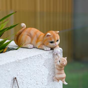 可愛小貓咪動物擺件花園庭院陽臺民宿布置創意家居裝飾品節日禮物