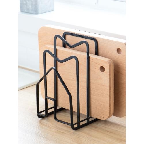 菜板放置架座落地廚房案板置物架砧板收納架切菜板支架臺面鍋蓋架