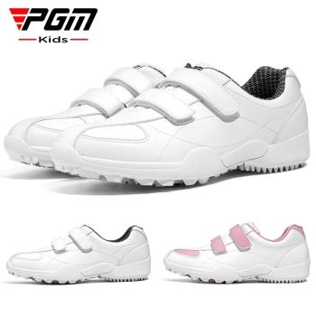 PGM超防水兒童高爾夫球鞋女生青少年魔術貼Golf球鞋四季女童鞋子