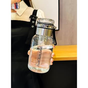 茶水分離杯家用耐高溫1升1000ml超大容量玻璃水壺辦公室泡茶杯男