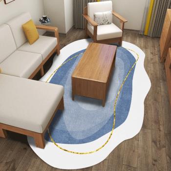 新款客廳異形地毯ins風臥室床邊毯北歐現代簡約家用輕奢茶幾地墊