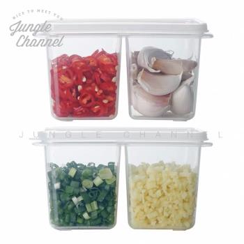 霜山迷你塑料食品保鮮盒冰箱專用整理收納盒蔥花佐料冷藏保存