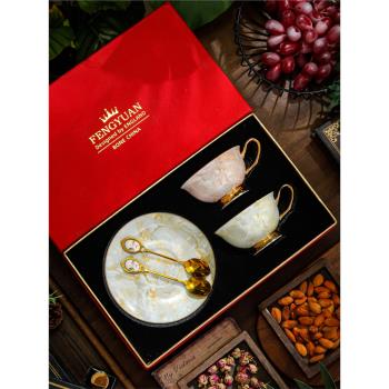 咖啡杯小精致歐式家用小奢華英式咖啡杯套裝陶瓷下午茶杯子骨瓷杯