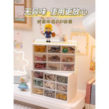 2023新款兒童發飾收納盒女孩寶寶可愛女童發夾頭花頭飾頭繩首飾盒