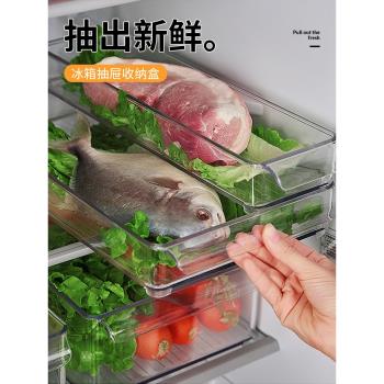 冰箱收納盒食物雞蛋整理神器冷凍保鮮分裝專用盒透明食品級儲物筐