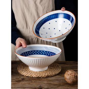 ijarl面碗家用拉面碗日式餐具陶瓷碗8英寸面條碗湯碗大號螺螄粉碗