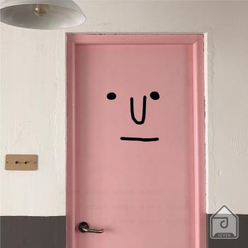 柒頁 ins風韓式搞怪可愛墻貼紙 浴室門窗冰箱馬桶蓋店鋪櫥窗裝飾