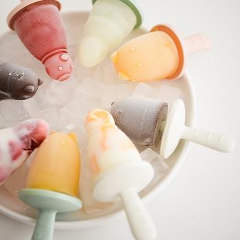 家用自制棒冰可愛模型模具食品級硅膠冰淇淋冰激凌冰棍冰糕雪糕盒