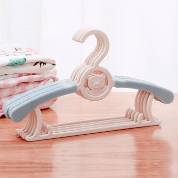 可伸縮嬰幼兒童晾衣架衣掛衣撐防滑新生寶寶小孩小號曬家用多功能
