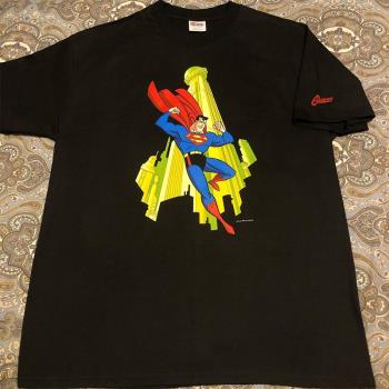 潮牌1998年超人動畫高街短袖t恤