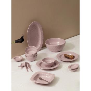 日式一人食碗盤套裝碗碟ins風家用陶瓷盤子高顏值兩人食魚盤餐具
