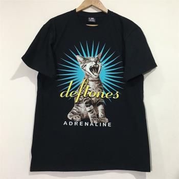 重金屬樂隊搖滾貓咪街頭T恤短袖