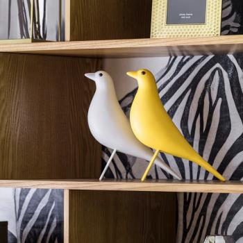 北歐極簡和平鴿小鳥擺件 INS風樹脂鴿子擺飾創意客廳置物架裝飾品