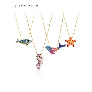 Juicy Grape鯨魚毛衣鏈女海星