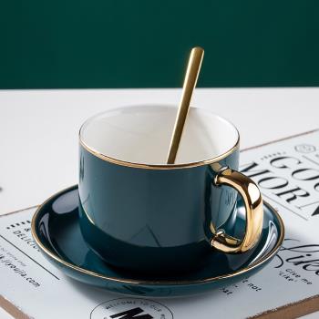 Mongdio陶瓷杯咖啡杯套裝家用歐式小奢華ins咖啡杯小精緻下午茶杯