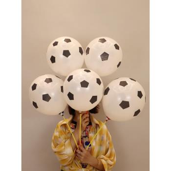 12寸加厚足球乳膠氣球幼兒園學校世界杯主題酒吧兒童玩具小禮品