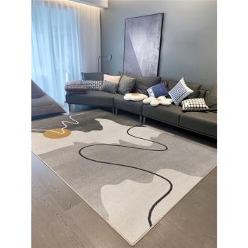 北歐客廳地毯茶幾毯2023新款輕奢高級感沙發臥室地墊現代簡約野奢