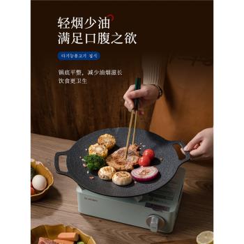 韓式火燒爐燃氣燒烤架戶外烤盤家用烤肉電烤盤電磁爐無煙商用爐子