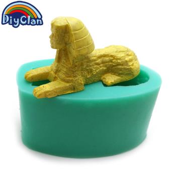 獅身人面像造型硅膠模具 埃及風格蛋糕裝飾 萬圣節木乃伊3D立體模