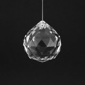 4CM切面水晶透明白色燈飾球