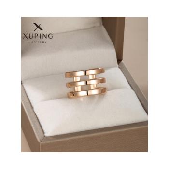 首飾寬版三層疊戴合金戒指女 歐美簡約時尚個性食指戒子