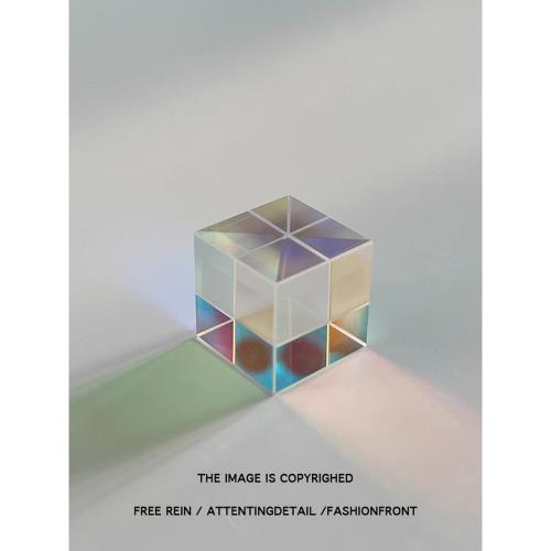 太陽捕手立方體擺件水晶合色棱鏡